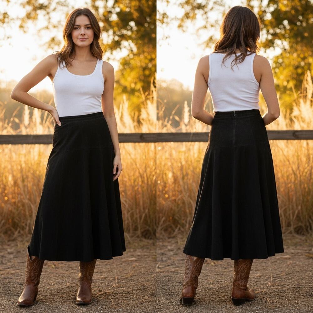 1491 - Maglia Full Suede Skirt - Size 4 - RARE FIND